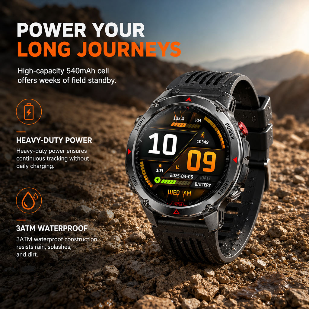 ⏳Limited-time 50% off💥Smartwatch with Bluetooth Calling GPS and Beidou Positioning Heart Rate Sleep Monitor Pedometer and Message Reminders