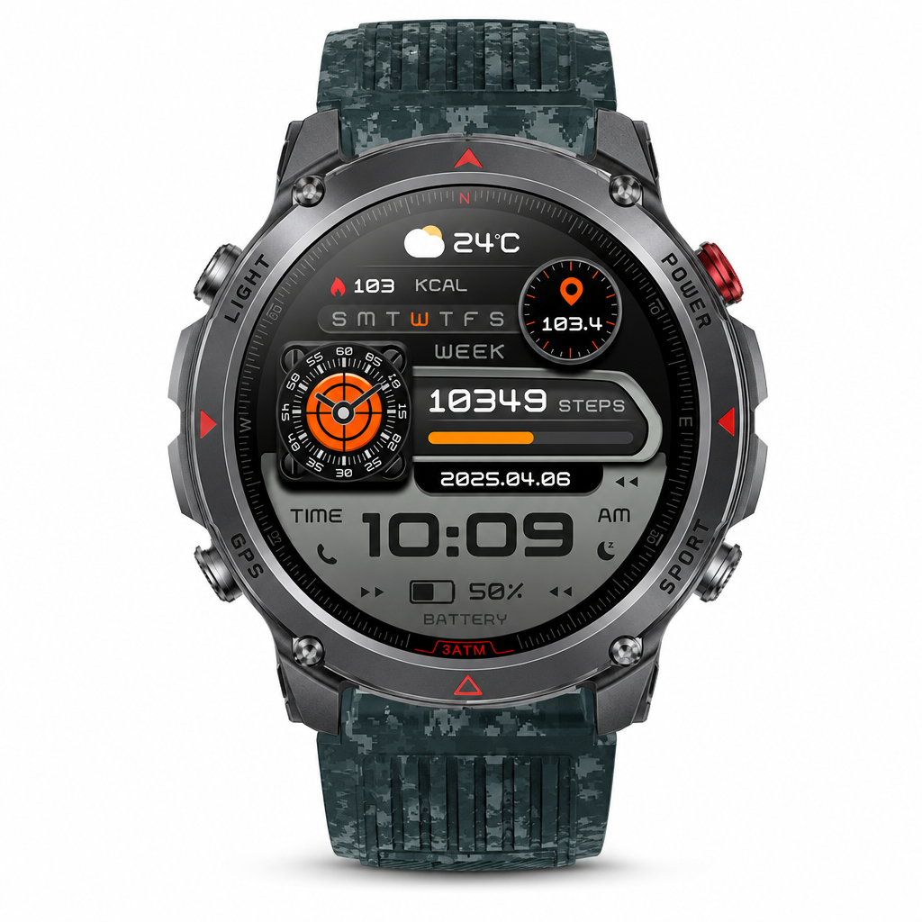 ⏳Limited-time 50% off💥Smartwatch with Bluetooth Calling GPS and Beidou Positioning Heart Rate Sleep Monitor Pedometer and Message Reminders