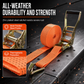 ⏳Time-Limited Special⏰Heavy Duty Ratchet Tie Down Strap Cargo Lashing Strap with Tensioner and Double Hooks for Car and Truck Luggage Securing