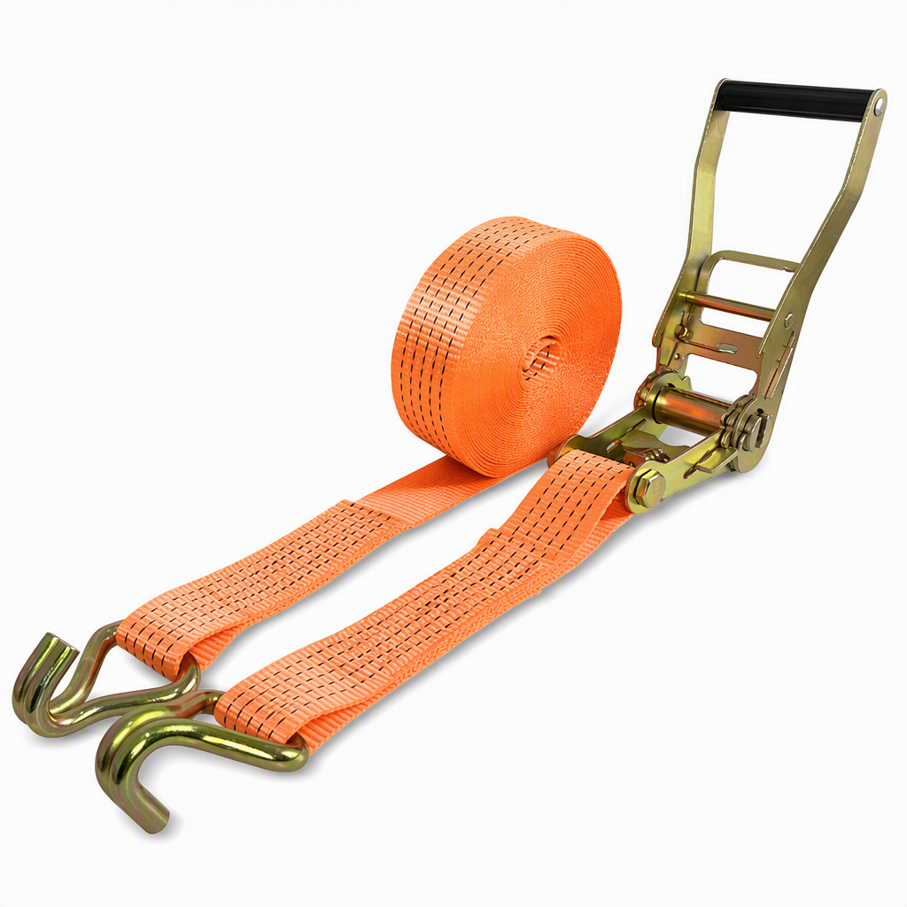 ⏳Time-Limited Special⏰Heavy Duty Ratchet Tie Down Strap Cargo Lashing Strap with Tensioner and Double Hooks for Car and Truck Luggage Securing