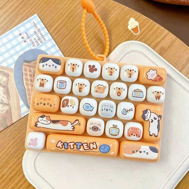 ⏳Time-Limited Special⏰Cute Keyboard Button Keychain Fidget Toy