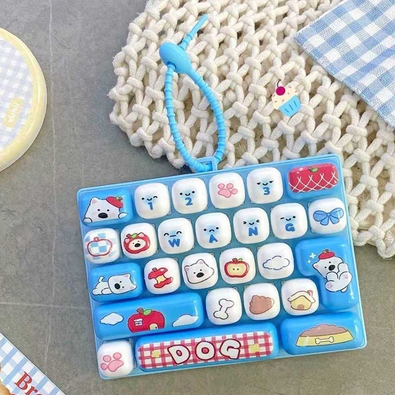 ⏳Time-Limited Special⏰Cute Keyboard Button Keychain Fidget Toy