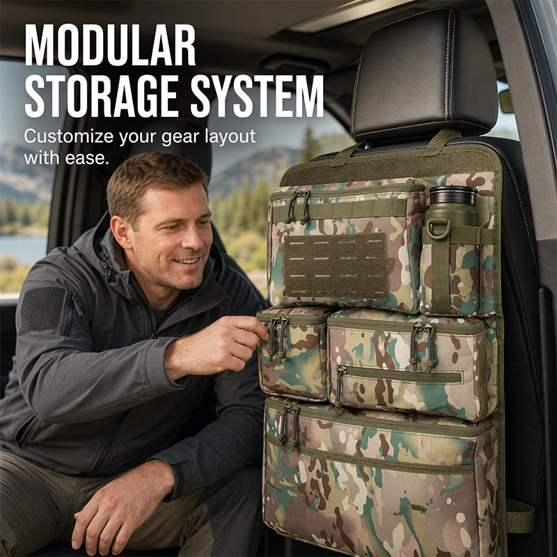 🚙 LIMITED-TIME 50% OFF! 🎒 Heavy Duty Tactical Car Backseat Organizer – Wear-resistant, Multi-pocket, Easy Mount 🛠️