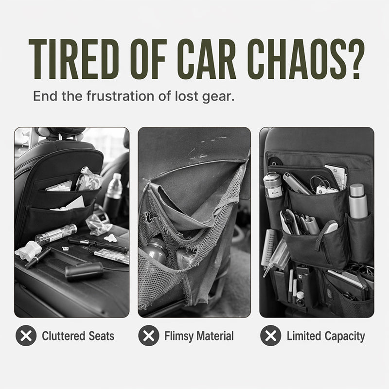🚙 LIMITED-TIME 50% OFF! 🎒 Heavy Duty Tactical Car Backseat Organizer – Wear-resistant, Multi-pocket, Easy Mount 🛠️
