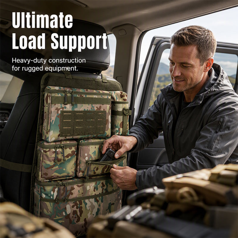 🚙 LIMITED-TIME 50% OFF! 🎒 Heavy Duty Tactical Car Backseat Organizer – Wear-resistant, Multi-pocket, Easy Mount 🛠️
