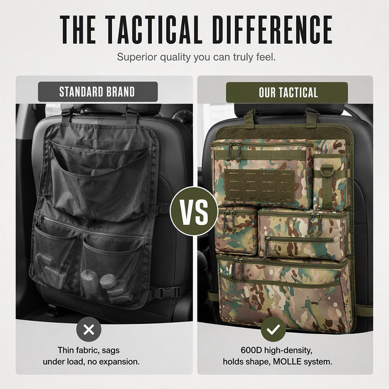 🚙 LIMITED-TIME 50% OFF! 🎒 Heavy Duty Tactical Car Backseat Organizer – Wear-resistant, Multi-pocket, Easy Mount 🛠️