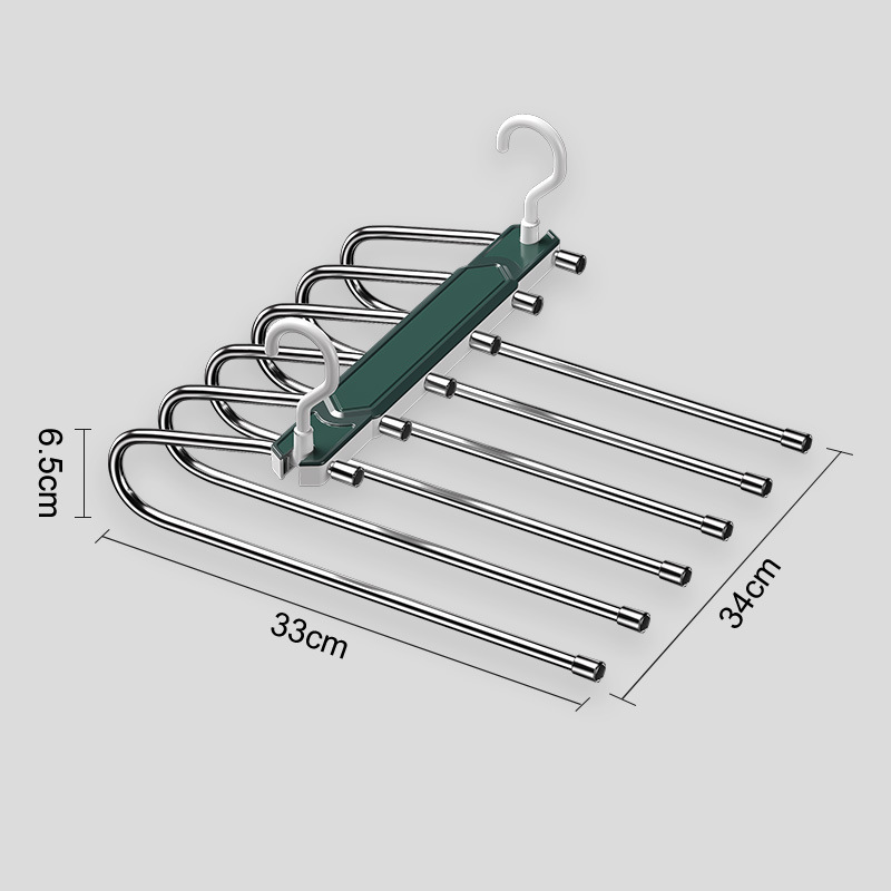 👖🪝Multi-Layer Pants Hanger | Dual-Hanging Modes Maximize Your Closet’s Vertical Space📐