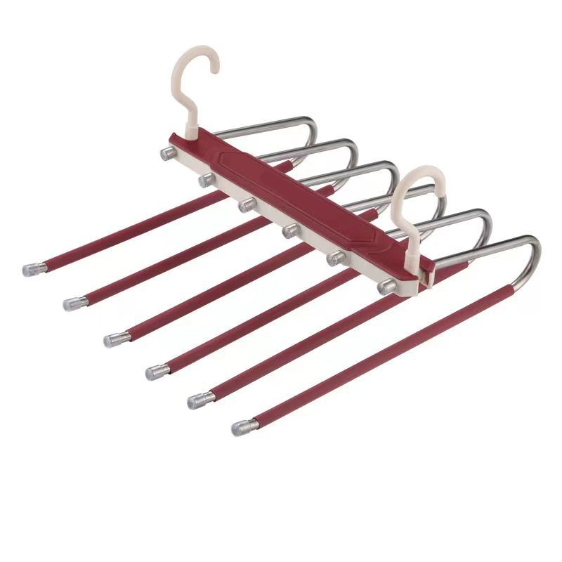 👖🪝Multi-Layer Pants Hanger | Dual-Hanging Modes Maximize Your Closet’s Vertical Space📐