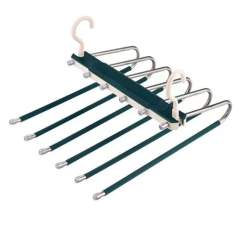 👖🪝Multi-Layer Pants Hanger | Dual-Hanging Modes Maximize Your Closet’s Vertical Space📐