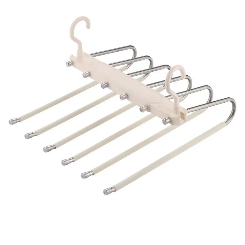 👖🪝Multi-Layer Pants Hanger | Dual-Hanging Modes Maximize Your Closet’s Vertical Space📐