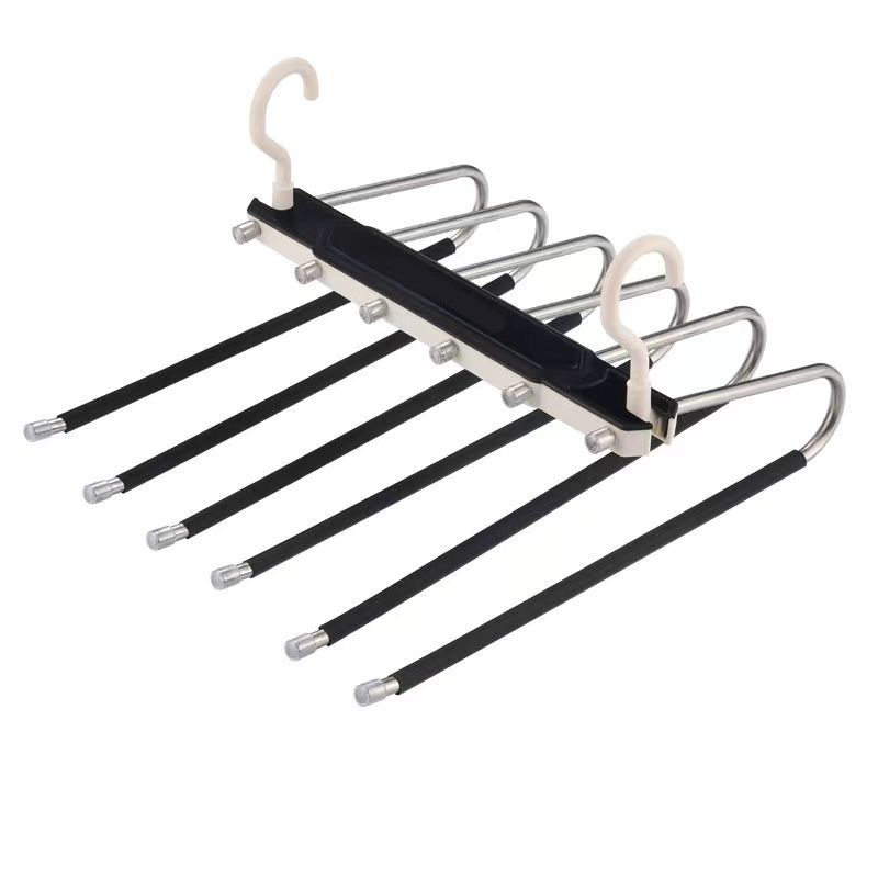 👖🪝Multi-Layer Pants Hanger | Dual-Hanging Modes Maximize Your Closet’s Vertical Space📐