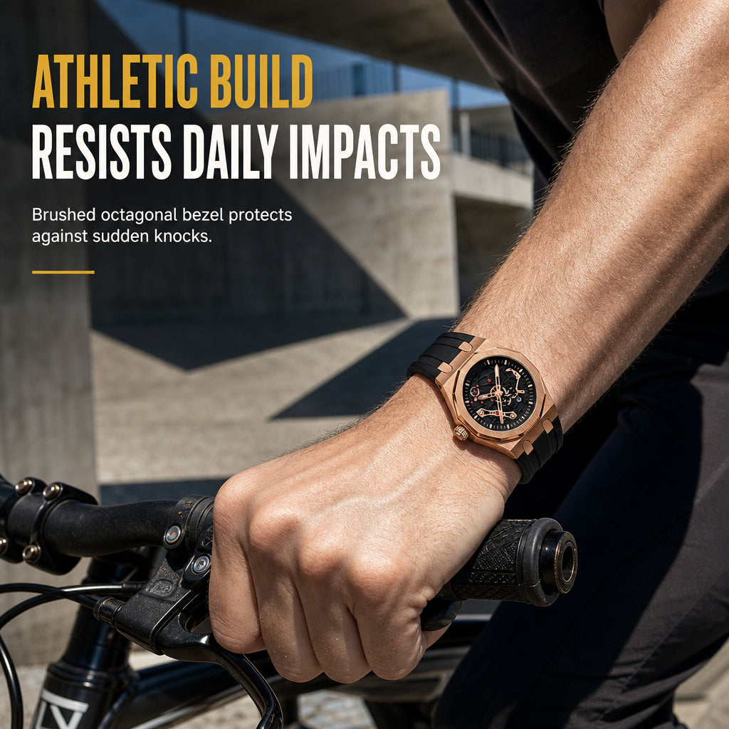 ⌚ 50% OFF NOW! ✨ Men's Sport Quartz Watch – Mechanical Style, Luminous Hands, Date Calendar & Water Resistant – Bold & Versatile 💪