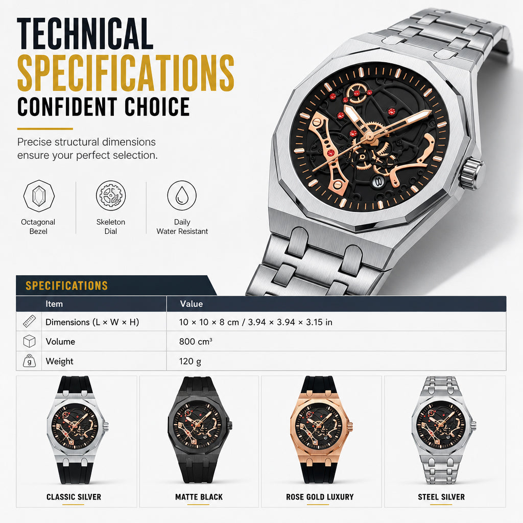 ⌚ 50% OFF NOW! ✨ Men's Sport Quartz Watch – Mechanical Style, Luminous Hands, Date Calendar & Water Resistant – Bold & Versatile 💪
