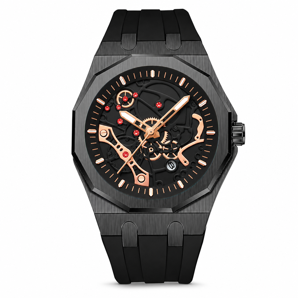 ⌚ 50% OFF NOW! ✨ Men's Sport Quartz Watch – Mechanical Style, Luminous Hands, Date Calendar & Water Resistant – Bold & Versatile 💪