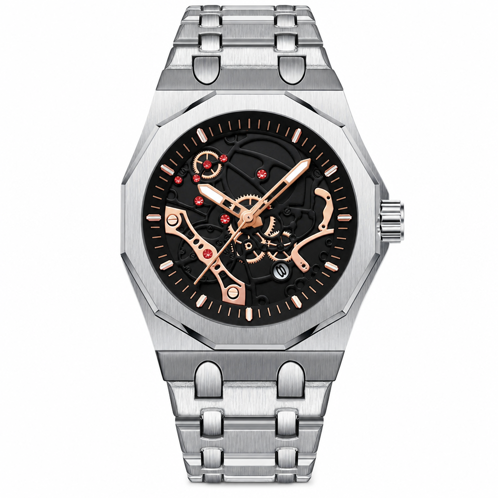 ⌚ 50% OFF NOW! ✨ Men's Sport Quartz Watch – Mechanical Style, Luminous Hands, Date Calendar & Water Resistant – Bold & Versatile 💪