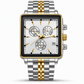 Men's Business Quartz Watch with Stainless Steel Band Waterproof Luminous Hands and Date Display