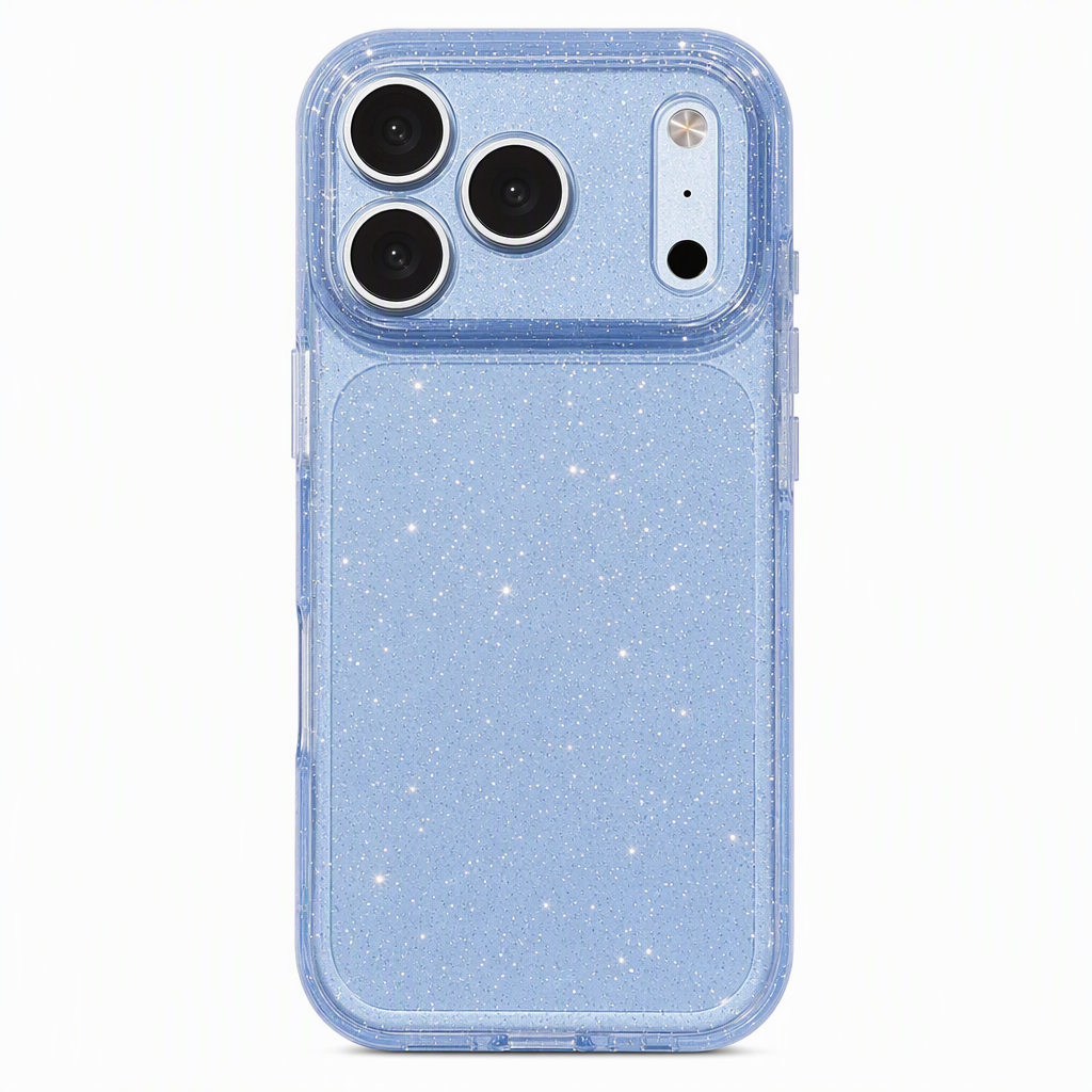 ✨ Glitter Shockproof Phone Case: Sparkling Shell, Corner Defense, Lens Protection, Anti-Yellowing