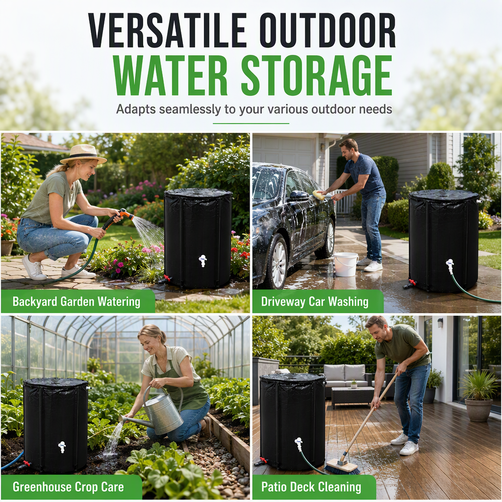 ⏳Limited-time 50% off💥50L Portable Collapsible Barrel Water Storage Tank