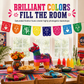 📢📢50% OFF !! ⏰Mexican Plastic Banner Day of the Dead Paper Cut Style Garland for Cinco de Mayo and Halloween Party