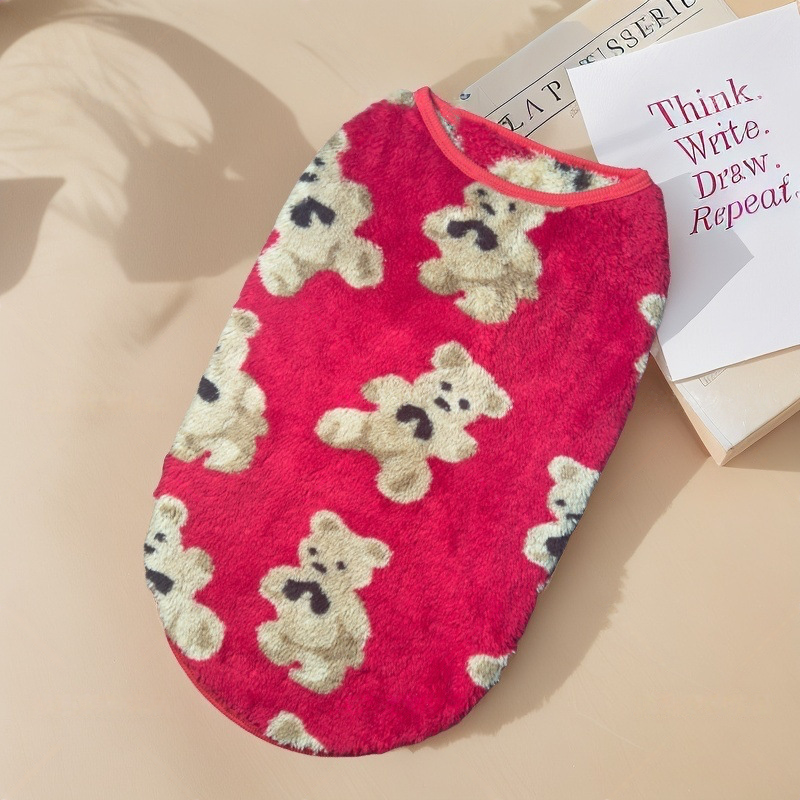 ⏳Time-Limited Special⏰ Plush Pet Vest – Warm, Cozy & Easy to Wear🐻