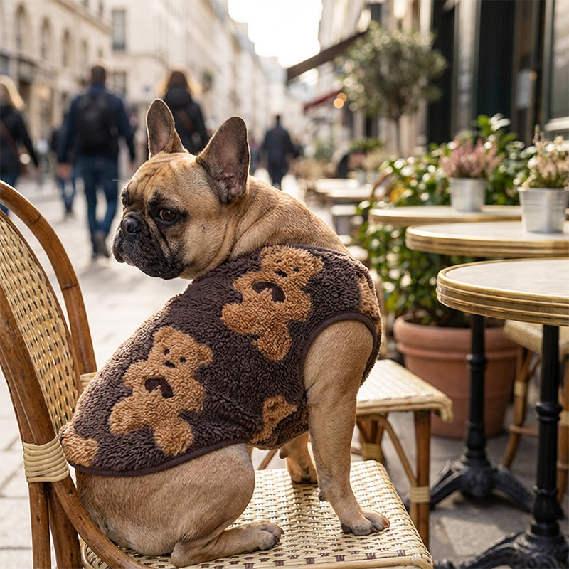⏳Time-Limited Special⏰ Plush Pet Vest – Warm, Cozy & Easy to Wear🐻