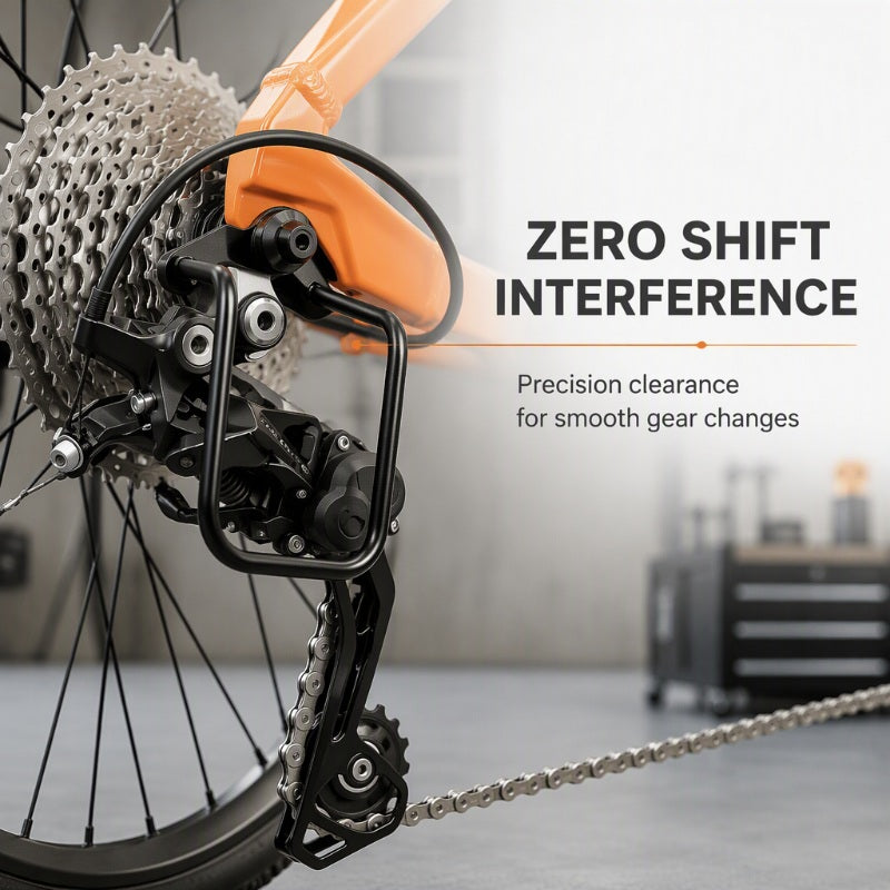 🚲 50% OFF NOW ✨ Steel Rear Derailleur Guard — Solid Barrier for Your Bike's Gears 🛡️