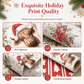 ⏳Time-Limited Special⏰ Christmas Highland Cow Floral Wrapping Paper Roll – Double-sided, Thick, Large Roll ✨