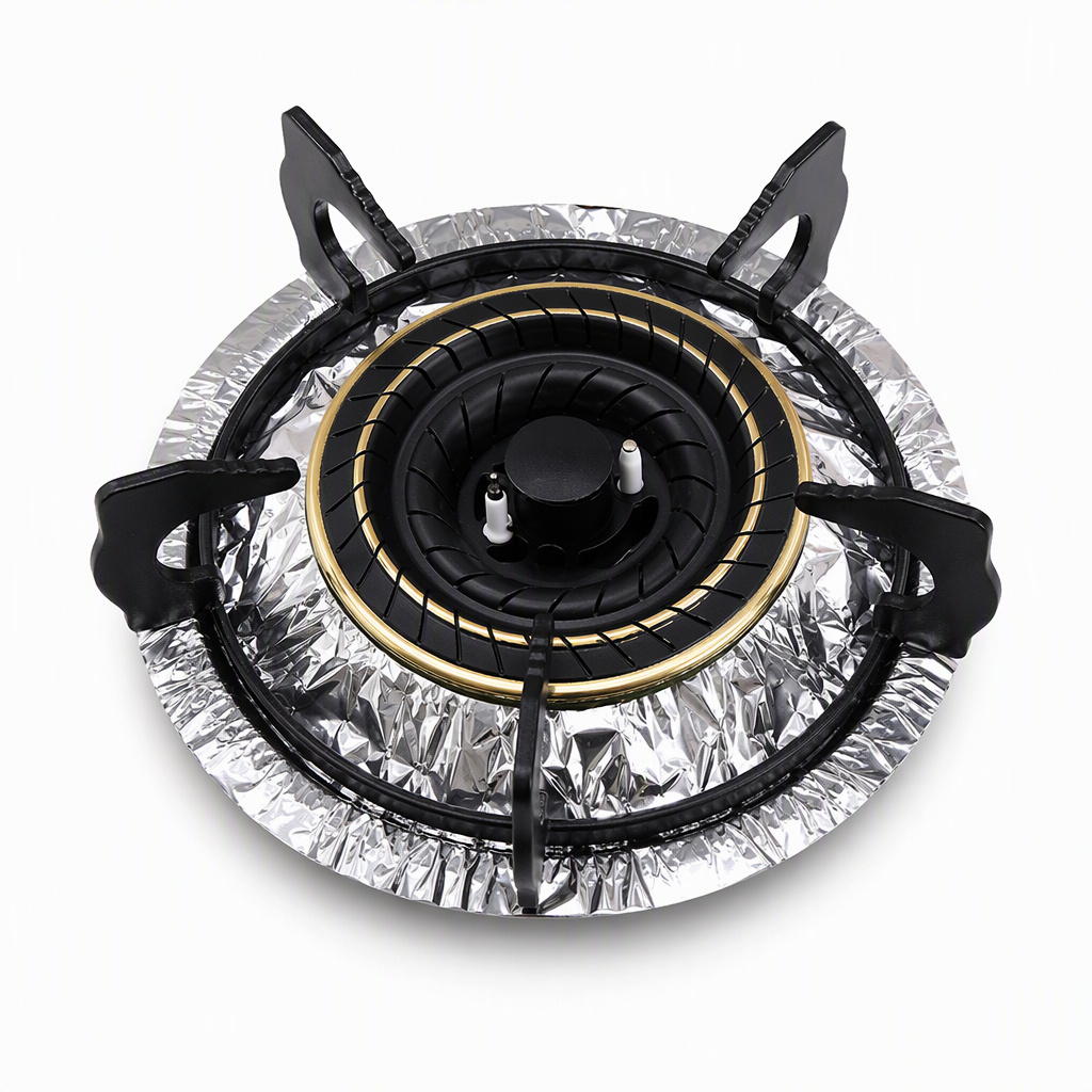 🍳 LIMITED‑TIME 50% OFF! 🔥 10‑Pack Heavy‑Duty Foil Gas Stove Burner Liners – Deep Well Spill Capture & Cooktop Protection 🛡️