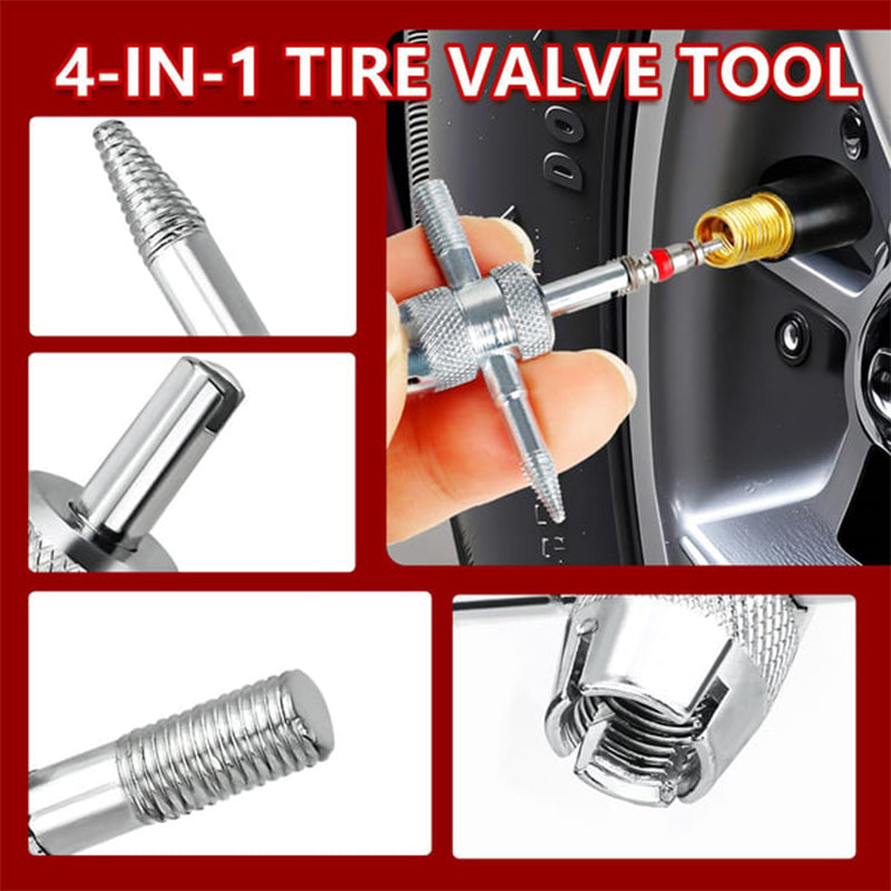 ⏳Limited-time 50% off⏰Quick Change Car Tire Valve Tool Kit🚗🛞🧰