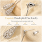 Women's Dual Wear Zircon Water Drop Tassel Earrings Gold Plated Elegant Drop Earrings