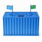 ⏳Limited-time 50% off💥Digital Coin Savings Jar Shipping Container Shaped Piggy Bank with Automatic Coin Counting for USD EUR GBP Coins Battery Operated Money Bank