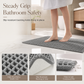 Non Slip Water Absorbent Waffle Weave Bathroom Mat Solid Color Entrance Doormat