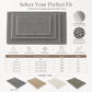 Non Slip Water Absorbent Waffle Weave Bathroom Mat Solid Color Entrance Doormat