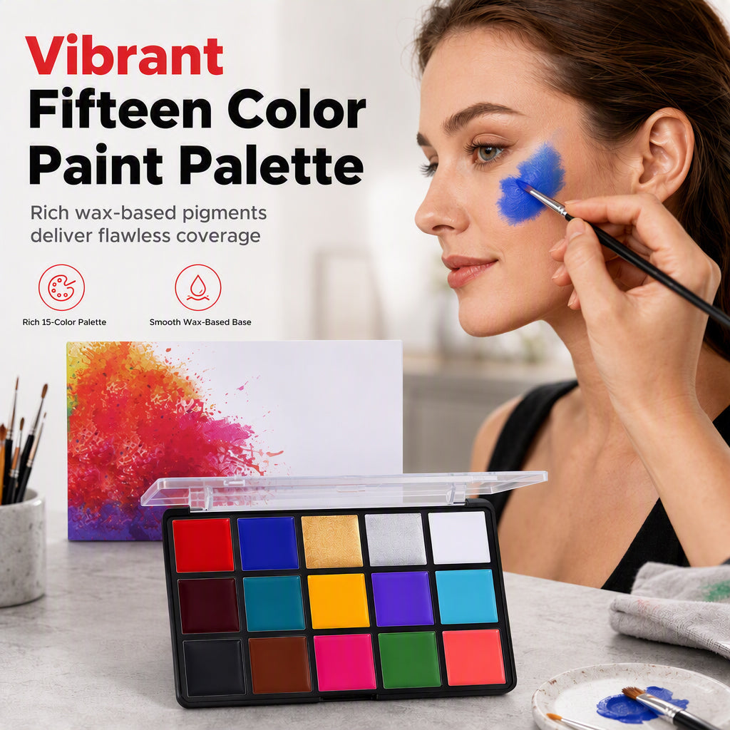 ⏳Time-Limited Special⏰15 Colors Oil Based Face and Body Paint Palette