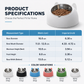 Cartoon Cat Shaped Stainless Steel Pet Bowl Dual Use Food and Water Feeder for Cats and Small Dogs
