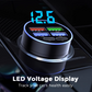 6-In-1 Car Fast Phone Charger with Voltage Display