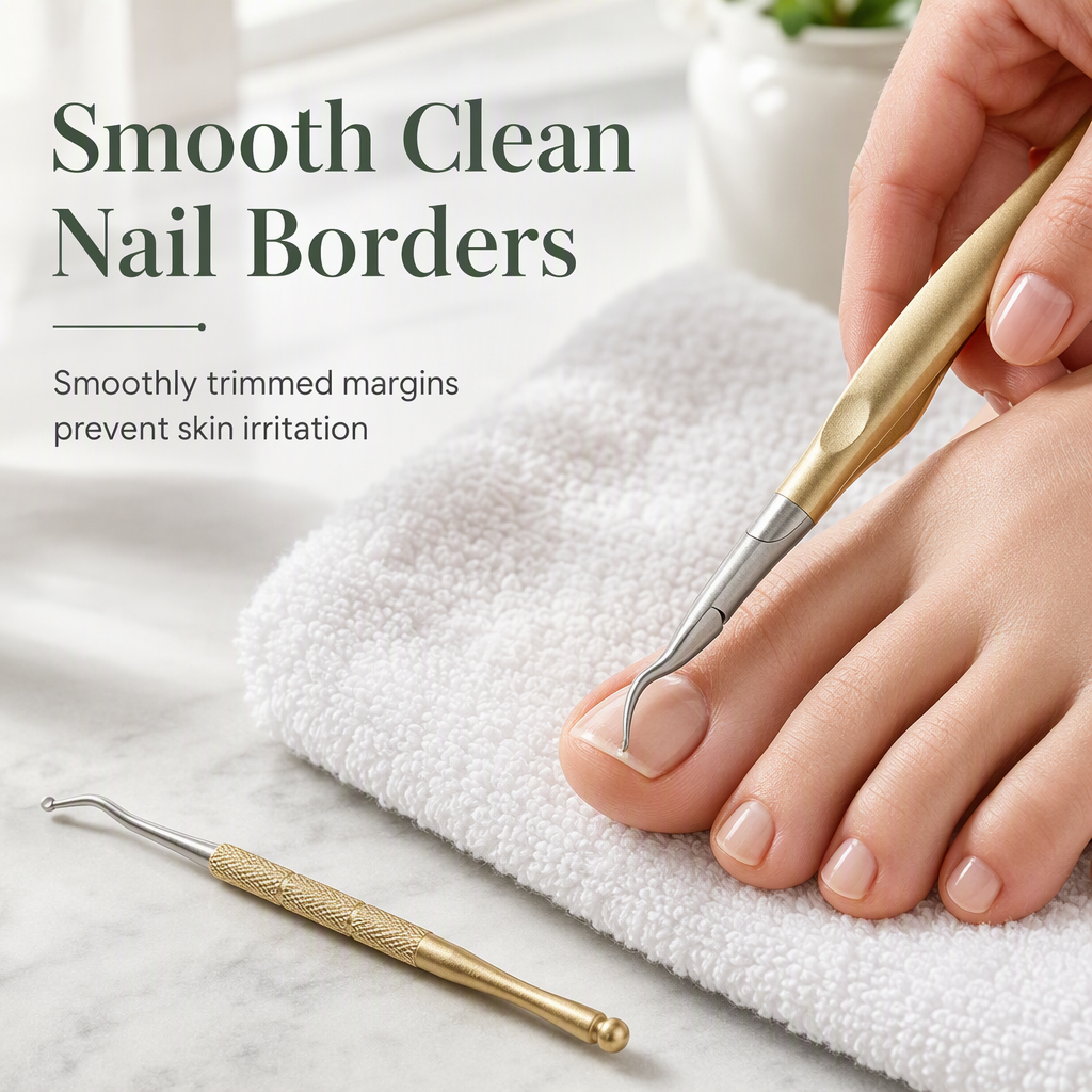 ⏳Time-Limited Special⏰Stainless Steel Ingrown Toenail Clipper and Dead Skin Nipper 2 Piece Manicure Set