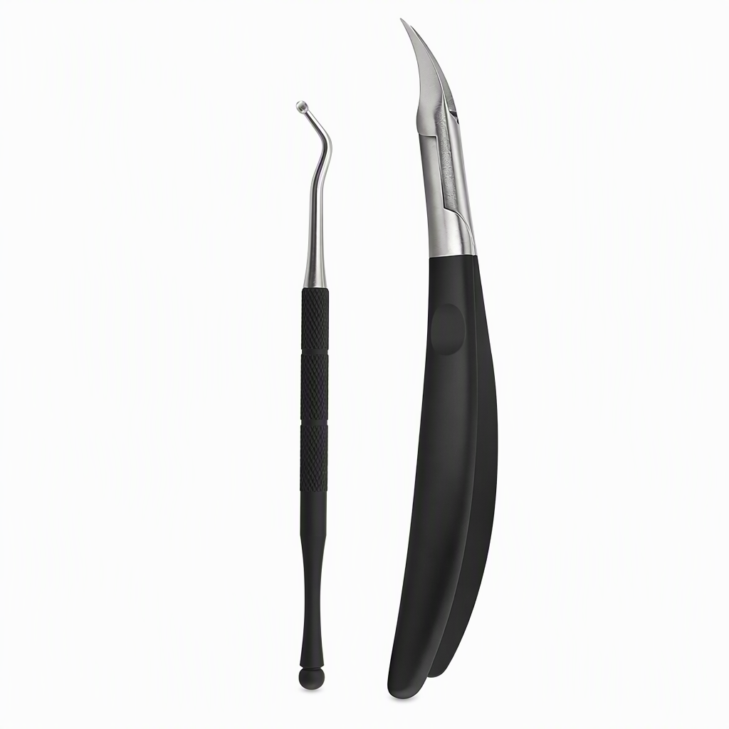 ⏳Time-Limited Special⏰Stainless Steel Ingrown Toenail Clipper and Dead Skin Nipper 2 Piece Manicure Set