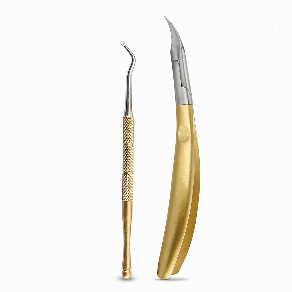 ⏳Time-Limited Special⏰Stainless Steel Ingrown Toenail Clipper and Dead Skin Nipper 2 Piece Manicure Set