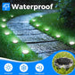 🌞🌷4-Pack Outdoor Garden Solar Ground Lights | 8-LED Auto On/Off Weather-Resistant Pathway Landscape Light⚡