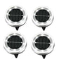 🌞🌷4-Pack Outdoor Garden Solar Ground Lights | 8-LED Auto On/Off Weather-Resistant Pathway Landscape Light⚡