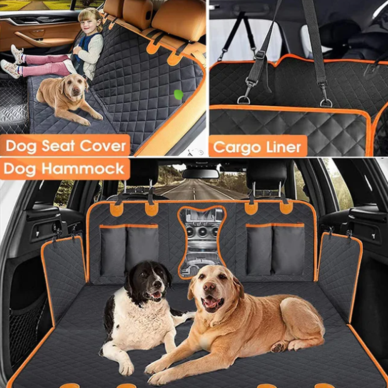 📢📢 50% OFF🐾 Waterproof Dog Car Back Seat Cover – Waterproof, Anti-slip, Convertible 🐶