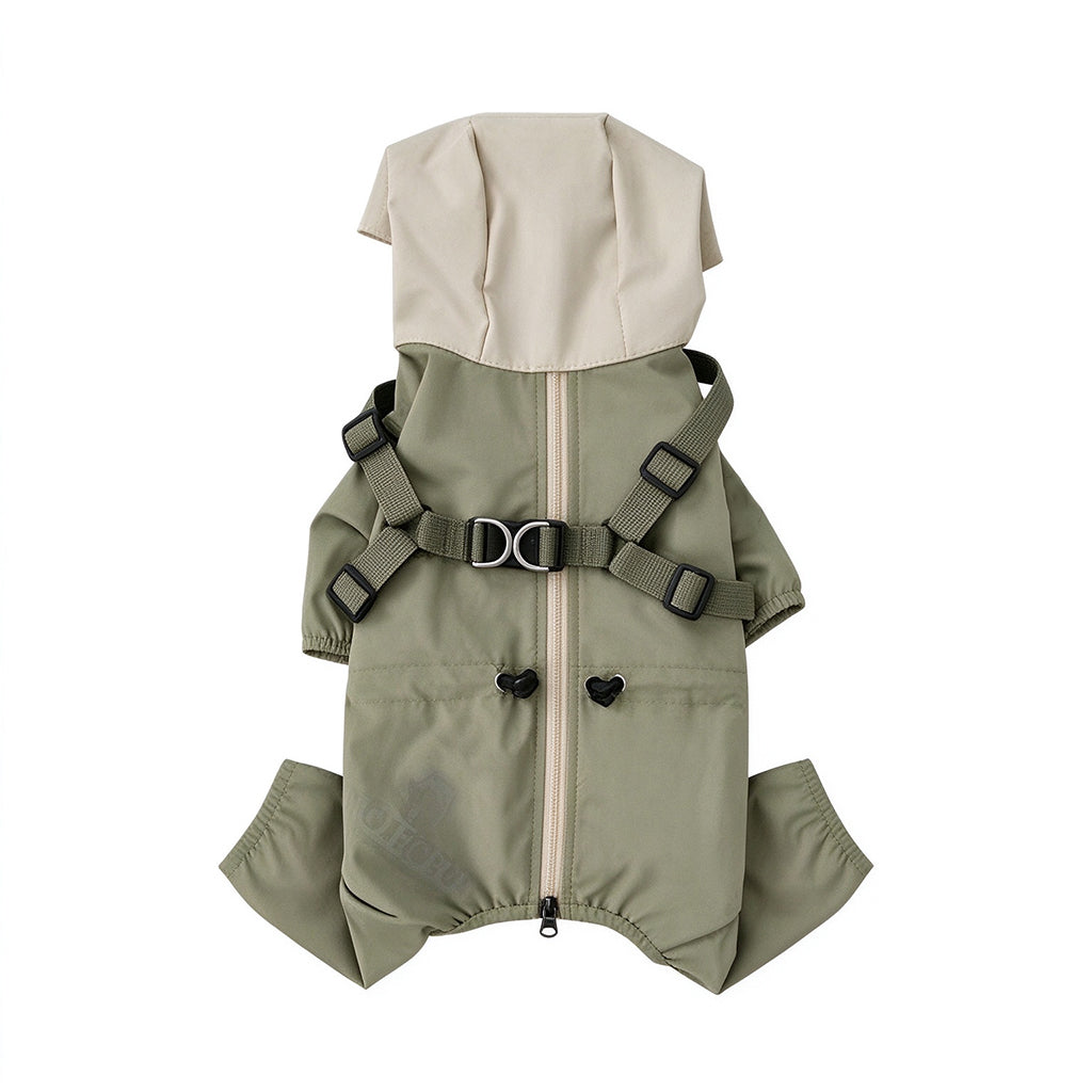 🐶 LIMITED-TIME 50% OFF! ❄️ Warm Padded Dog Winter Coat – Waterproof, Windproof, With Harness Rings ✨