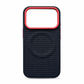 Magnetic Woven Texture Protective Phone Case with Gold Trim