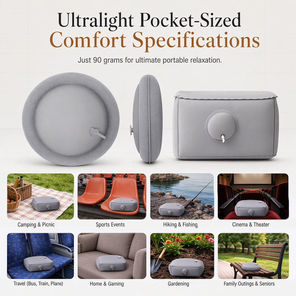 📢📢50% OFF !! ⏰Portable Inflatable Concert Cushion💯Lightweight, Waterproof Outdoor Seat Pad