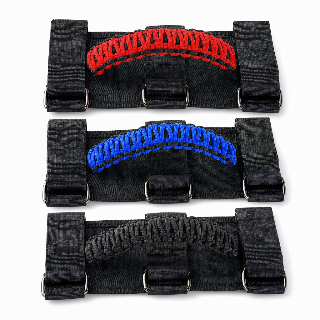 🚙 LIMITED-TIME 50% OFF! 🤝 Non-Slip Paracord Braided Roof Grab Handle – For SUV & Off-Road Vehicles ✨