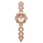 ⏳Limited-time 50% off⏰Women's Elegant Rhinestone Floral Bezel Watch🌸💎⌚
