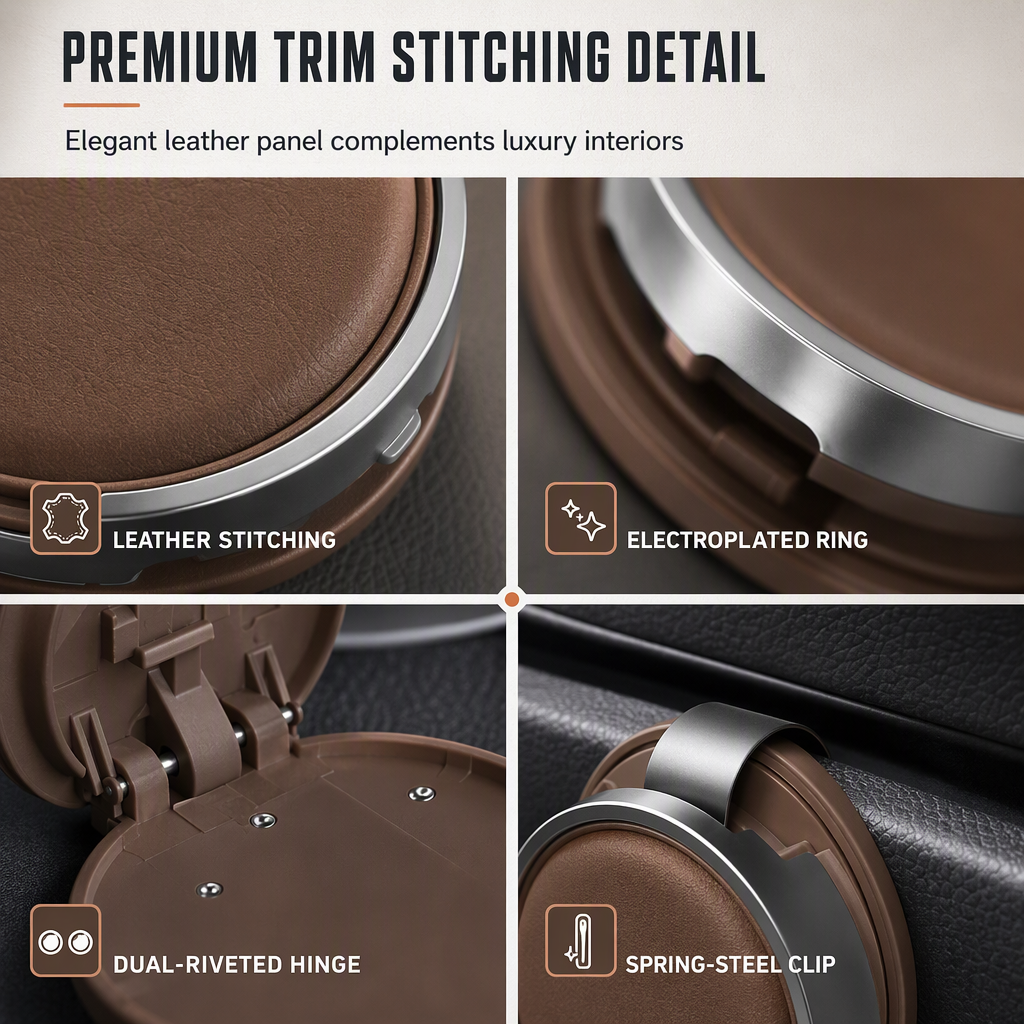 Multifunctional Foldable Car Door Cup Holder Large Diameter Beverage and Water Bottle Storage Rack