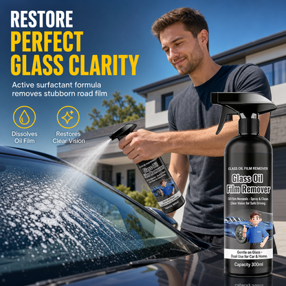 🚗 50% OFF NOW ✨ Windshield Oil-Film Remover Spray — Degreases & Clears Glare 💧
