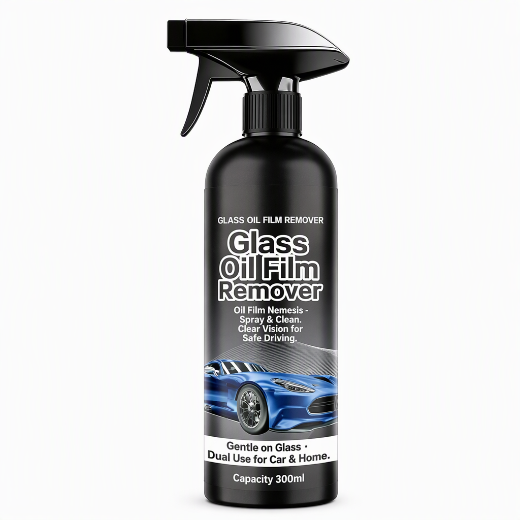 🚗 50% OFF NOW ✨ Windshield Oil-Film Remover Spray — Degreases & Clears Glare 💧